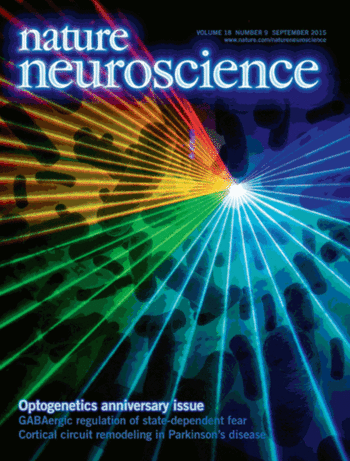 Cover page of Nature Neuroscience (Sept. 2015)